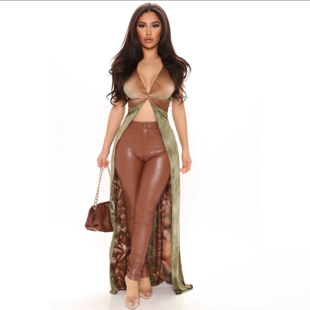 Tie Dye Maxi Top Tunic / sz M